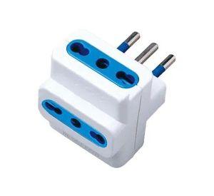 Enchufe Adaptador Triple Bipaso Macrotel 10/16 2500w