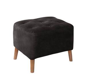 Pouf Lyon Cuero Kentucky Negro
