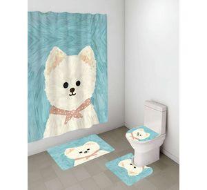 PACK DE 4 PIEZAS PARA BAÑO CON ESTAMPADO 16