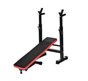 Banco Ejercicios Inclinable - Plano con Rack