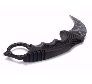 Karambit Black Spider Cuchillo De Caza De Acero AE85