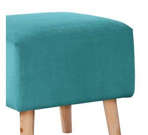 Pouf Burdeos Tela Velvet Turquesa