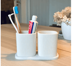 Organizador de baño - Porta cepillo de dientes