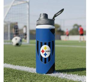 BOTELLA DE AGUA ESTAMPADA DE HUACHIPATO, FUTBOL REGALO 1