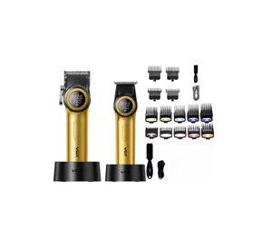 Barber Combo Dorado VGR Pro. Cortapelo V-001 + Patillera V-977