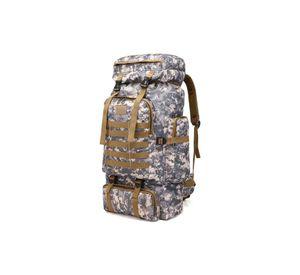 Mochila Táctica Camping Trekking Senderismo 80 L Gris