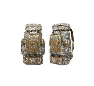 Mochila Táctica Camping Trekking Senderismo 80 L Gris
