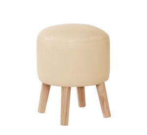 Pouf Nantes Pu Beige