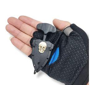 Mini Cuchillo Daga Collar Calavera Tactico Defensa Personal AE58