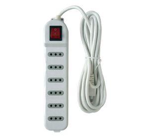 Zapatilla Alargador 3mt 6 Entradas Blanco Macrotel