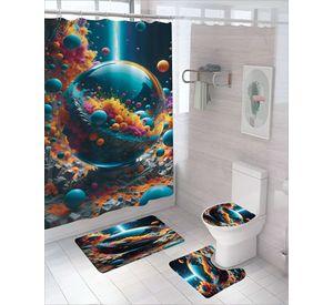 SET DE 4 PIEZAS PARA BAÑO CON ESTAMPADO 23