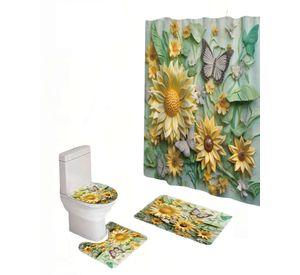 PACK DE 4 PIEZAS PARA BAÑO CON ESTAMPADO 7