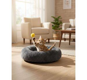 Cama Acolchada de Alta Densidad para tus mascotas 60 cm negro