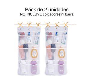 Organizador de ducha colgante cortina baño x 2
