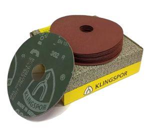 Disco Lija Grano 80 Klingspor 10 Unidades Rojo