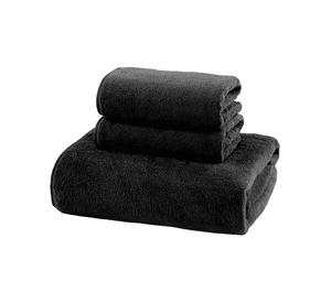Toallas 50x90 cm Pack de 2 Color Negro