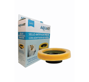 Sello De Cera Antifugas Wc Con Cuello Plastico Aquakit