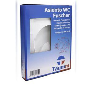 Asiento y Tapa Cierre Lento Täumm Fuscher Blanco Plástico