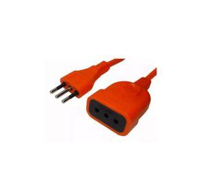 Alargador Extension De Corriente 10Mts 10A Naranja