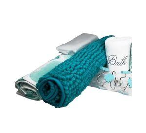 Set de Baño Ema 18 Piezas / Turquesa Diseño Verde Agua – Doral