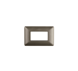 Placa Triple Base Para Modulo Tomacorriente Interruptor Stanford Café