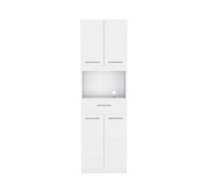 Mueble microondas 4 puertas 1 cajón Manchester blanco TuHome