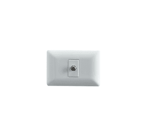 Toma Coaxial Rg6 Tv Video Armado Hembra Embutido Stanford Blanco