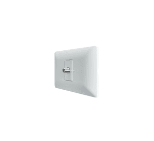 Toma Coaxial Rg6 Tv Video Armado Hembra Embutido Stanford Blanco