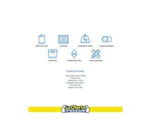Balanza Digital Nappo Con Capacidad 180kg Oferta Loi Chile