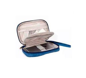 Bolso Organizador De Cables Para Viaje Azul