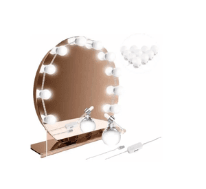 Set De 10 Luces Led Ampolletas Para Espejos Usb