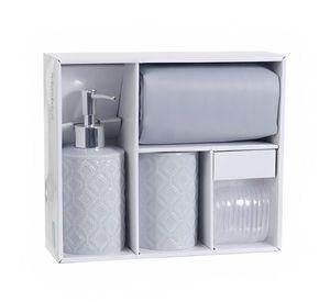 Set de Baño 4 Piezas / Gris – Mashini