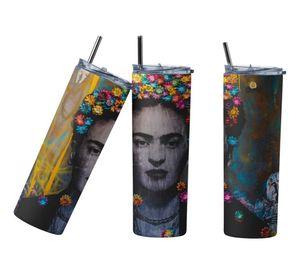 Termo Botella Térmica Frida Kahlo Mujer Mexicana Pintora