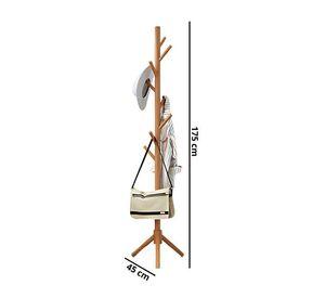 Perchero De Pie Colgador Simple De Madera Organizador 175x45