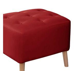 Pouf Lyon Pu Rojo