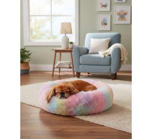 Cama Acolchada de Alta Densidad para tus mascotas 80 cm multicolor