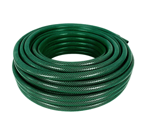 Manguera jardín PVC 1/2" 10m 12mm diámetro Verde oscuro