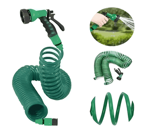 Manguera 30 mts espiral expandible casa jardin Verde #3