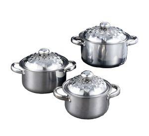 Ollas Acero Inoxidable 5 Piezas Guisar Freir Cocinar Lau