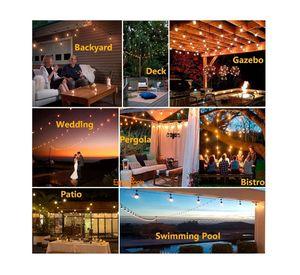 Guirnalda Luces Led 20 Metros Unible Exterior 20 Ampolletas