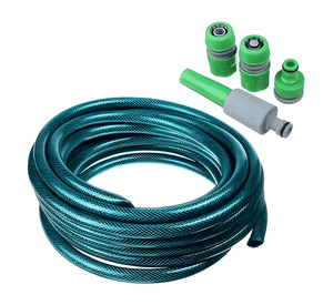 Manguera riego 1/2 pulgada 15m con pistola rociadora Verde