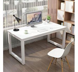 Escritorio de Estudio Para Home Office 120x60x75 Blanco/Blanco
