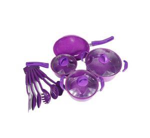 Juego De Ollas Bateria De Cocina 4 Piezas Antiadherente Utencilios