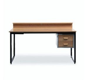 Escritorio Madera De Acacia 2 Gavetas 85x140x62cm
