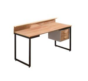 Escritorio Madera De Acacia 2 Gavetas 85x140x62cm