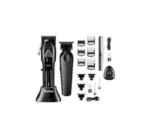 Kemei Barber Combo Clipper KM-1763 Black + Trimmer KM-2299