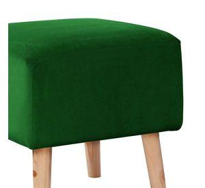 Pouf Burdeos Tela Velvet Verde