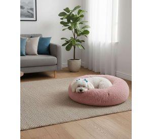 Cama Acolchada de Alta Densidad para tus mascotas 70 cm rosa