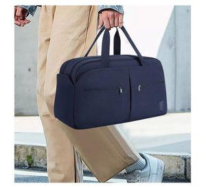 Bagsmart Bolso Fin de Semana 45 L con Neceser y Zapatero Azul