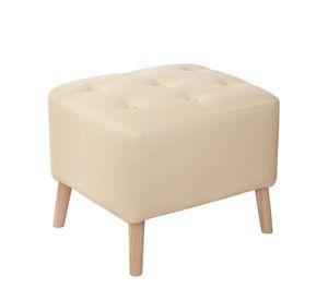 Pouf Lyon Pu Beige